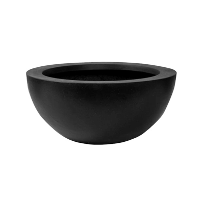 Кашпо Fiberstone Vic bowl black S