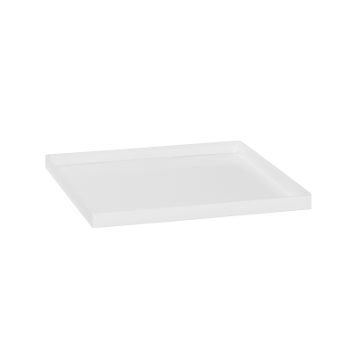 Кашпо Fiberstone Saucer Block Glossy White 40