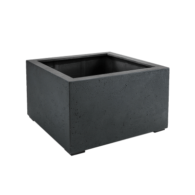 Кашпо Grigio Low Cube Anthracite-concrete