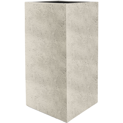 Кашпо Grigio High Cube Antique White-concrete