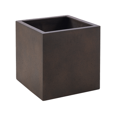 Кашпо Grigio Cube Rusty Iron-concrete