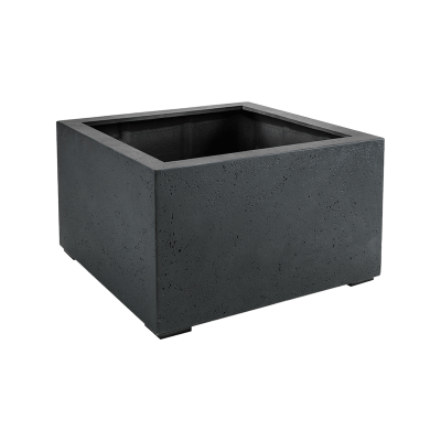 Кашпо Grigio Low Cube Anthracite-concrete