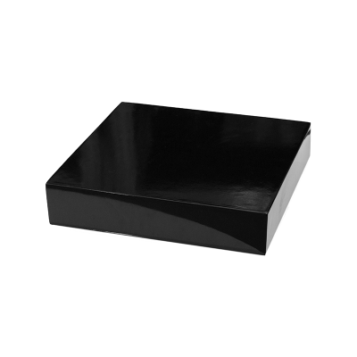 Кашпо Fiberstone Topper M Glossy Black (thick)