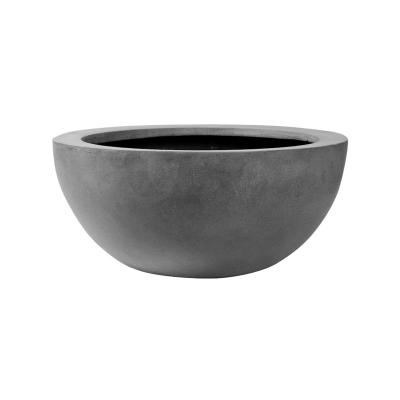 Кашпо Fiberstone Vic bowl grey L