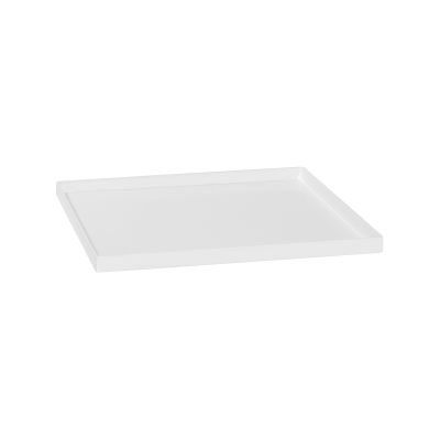 Кашпо Fiberstone Saucer Block Glossy White 50