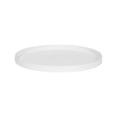 Кашпо Fiberstone Saucer Round M Glossy White