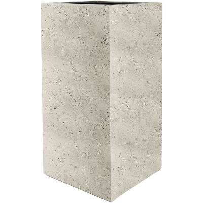 Кашпо Grigio High Cube Antique White-concrete