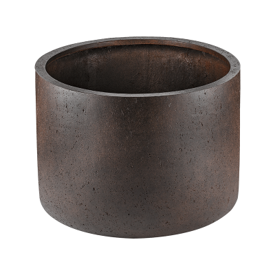 Кашпо Grigio Cylinder Rusty Iron-concrete