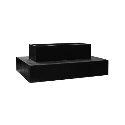 Кашпо Fiberstone Jumbo seating maxi black