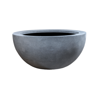 Кашпо Fiberstone Vic bowl grey M