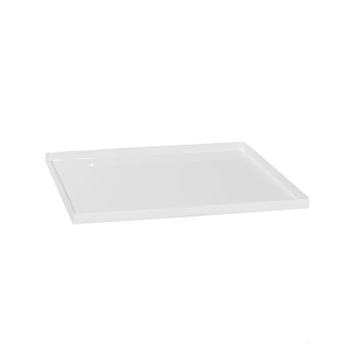 Кашпо Fiberstone Saucer Block Glossy White 60