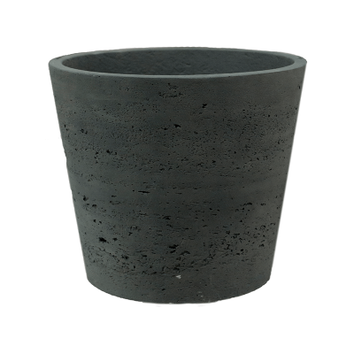 Кашпо Rough Mini bucket L black washed