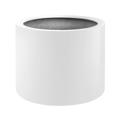 Кашпо Argento Cylinder Shiny White
