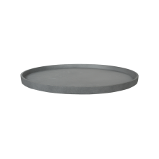 Fiberstone Saucer Round L Grey