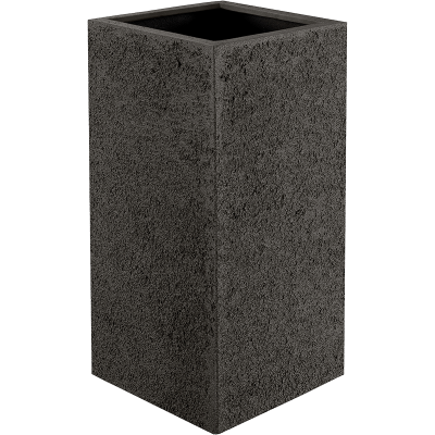 Кашпо Struttura High cube dark brown
