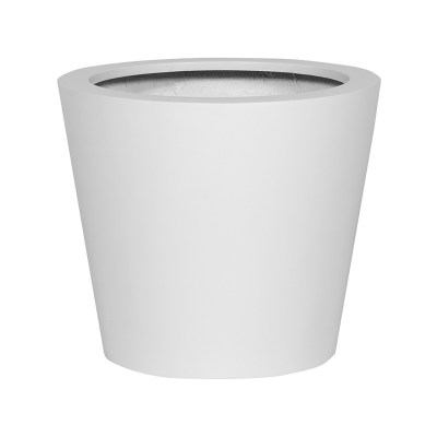 Кашпо Fiberstone Matt white bucket XS