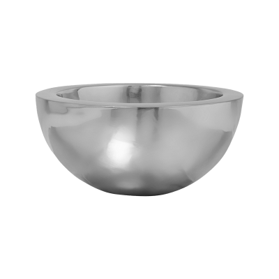 Кашпо Fiberstone Platinum silver vic bowl S