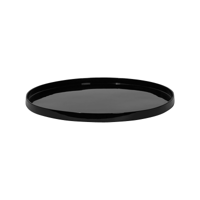 Кашпо Fiberstone Saucer Round L Glossy Black