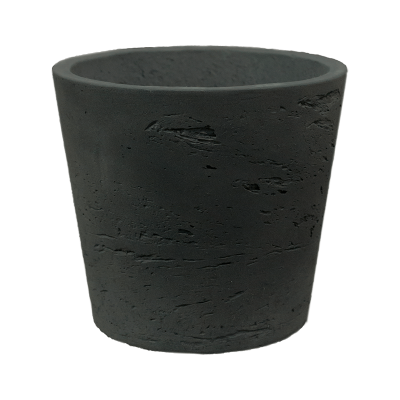 Кашпо Rough Mini bucket S black washed