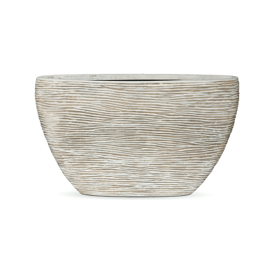 Кашпо Capi Nature Rib Planter Oval Ivory