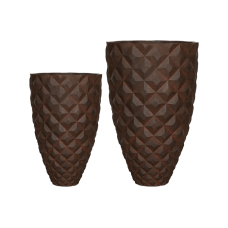 Capi Lux Heraldry Vase Elegant Rust (set of 2)