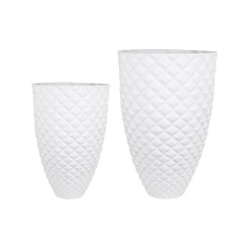 Capi Lux Heraldry Vase Elegant White (set of 2)