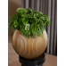 Кашпо Capi Nature Groove Vase Ball Black Gold