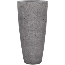 Clayton High Vase Round A Laterite Grey