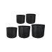 Кашпо Gabi Pot Black (set of 5)