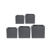 Кашпо Ivo Pot Black (set of 5)