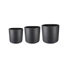 Giedo Pot Black (set of 3)