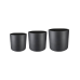 Кашпо Giedo Pot Black (set of 3)