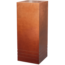 Pedestal (metallic) Pedestal wood matt copper