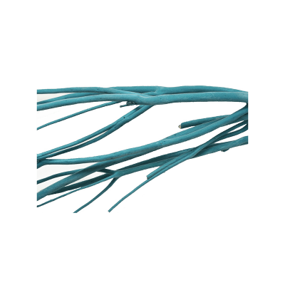Decowood Mitsumata flaked aquamarine (3 pcs./bunch)