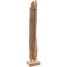 Decowood Tall Whimsical Eroded Wood On Stand