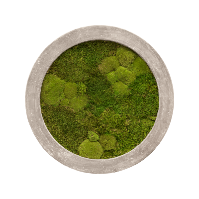 Raw grey 30% ball- and 70% flat moss
