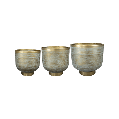 Кашпо Jara Pot Antique Brass (set of 3)
