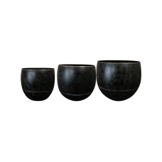 Belia Pot Vintage Black (set of 3)