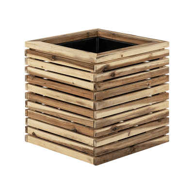 Кашпо Marrone Orizzontale (mit Einsatz) Cube Naturel (with liner)