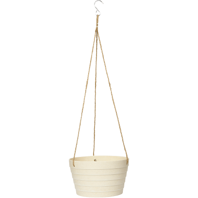 Кашпо Fibrics Bamboo Hanging Basket Rib White (per 12 pcs.)