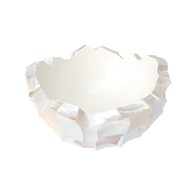 Кашпо Shell Mother of pearl white