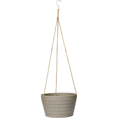 Кашпо Fibrics Bamboo Hanging Basket Rib Grey (per 12 pcs.)