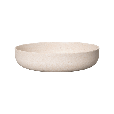 Кашпо Fibrics Bamboo Flat bowl white (per 12 pcs.)