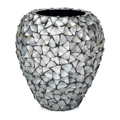 Кашпо Shell Planter Mother of pearl silver-blue