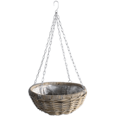 Кашпо Rattan Hanging Basket Antique Grey