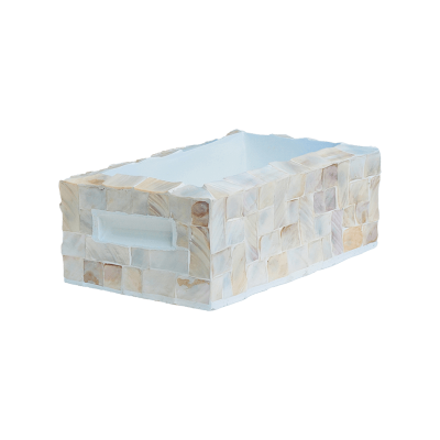 Кашпо Oceana Pearl Table Planter Rectangle White