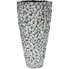 Shell Planter Mother of pearl silver-blue