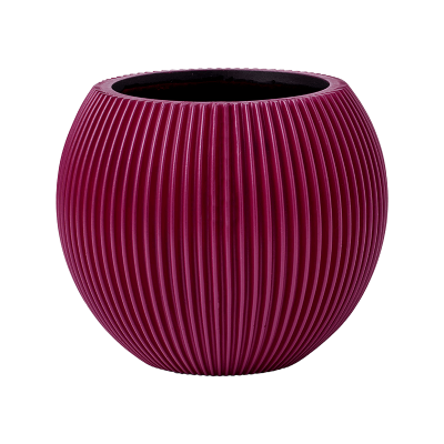 Кашпо пластиковое Capi Nature Groove Special Vase Ball Purple