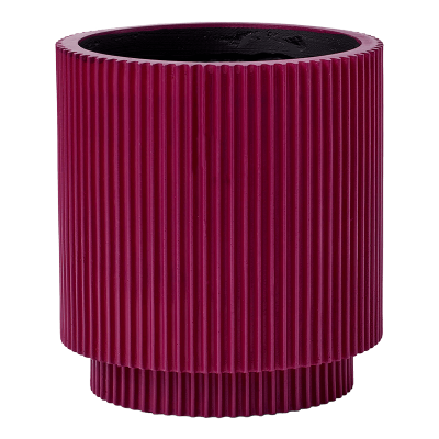 Кашпо пластиковое Capi Nature Groove Special Vase Cylinder Purple