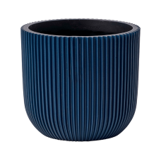 Capi Nature Groove Special Planter Dark Blue